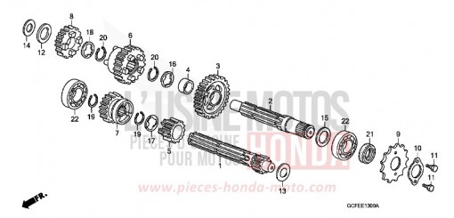 BOITE DE VITESSES CRF70F9 de 2009